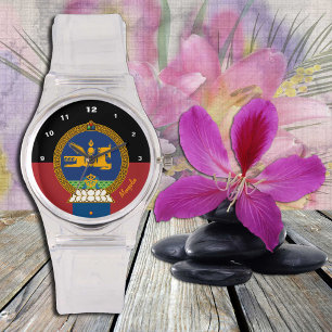 Mongolian Flag Watch, LD, Mongolia fashion /sports Watch