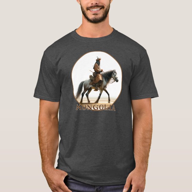 Mongolian Horseman T-Shirt (Front)