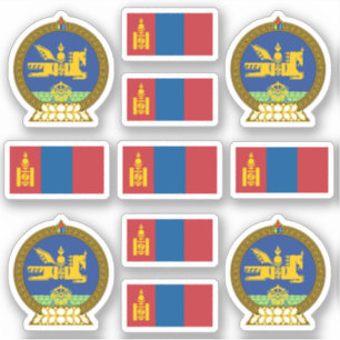Mongolian national symbols / coat of arms and flag