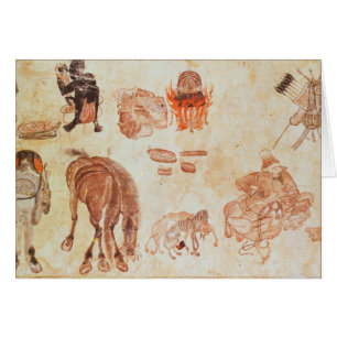 Mongolian nomadic camp, 15th century