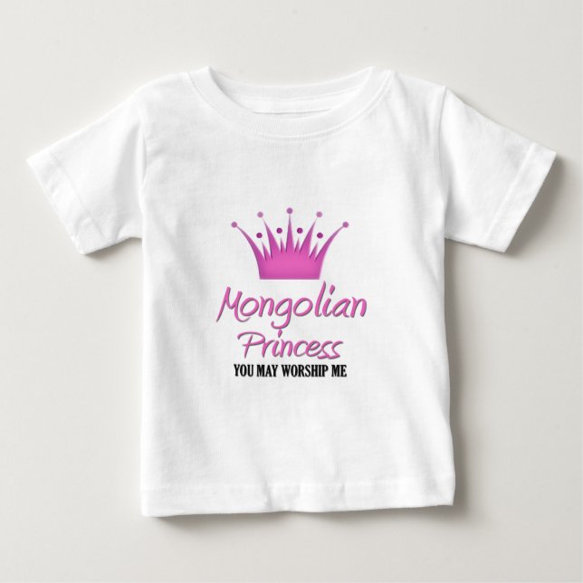 Mongolian Princess Baby T-Shirt (Front)