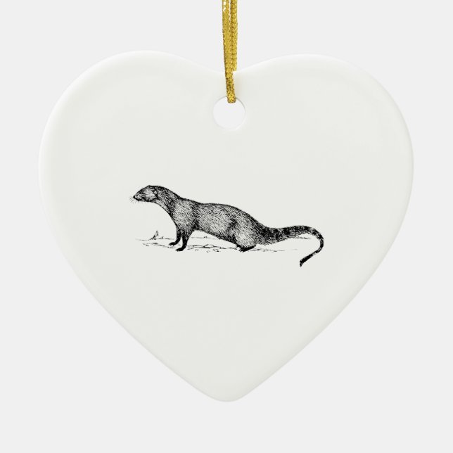 Mongoose Ceramic Tree Decoration (Front)