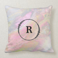 *~* Mongram Blue Iridescent Abrstract Marble