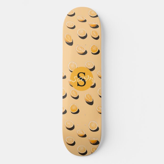 MONGRAM Oranges Skateboard (Front)