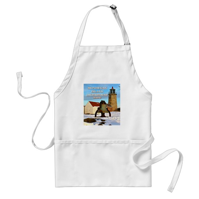Monhegan Island Lighthouse, Maine Apron (Front)