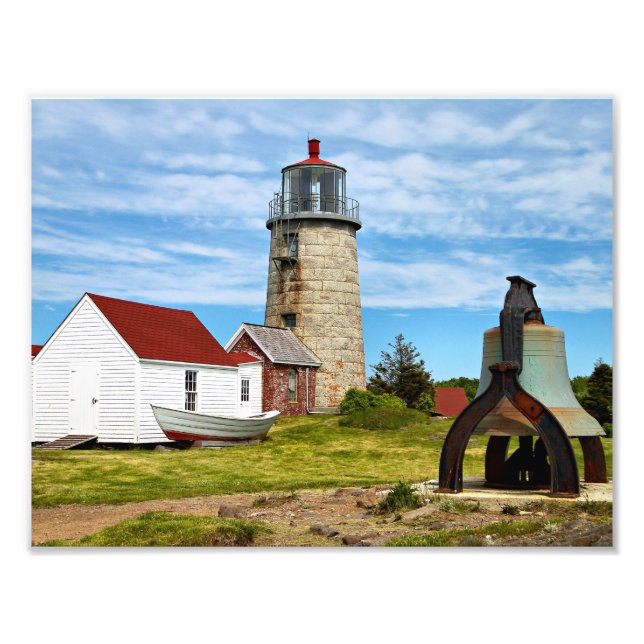 Monhegan Island Lighthouse, Maine Photo Print (Front)