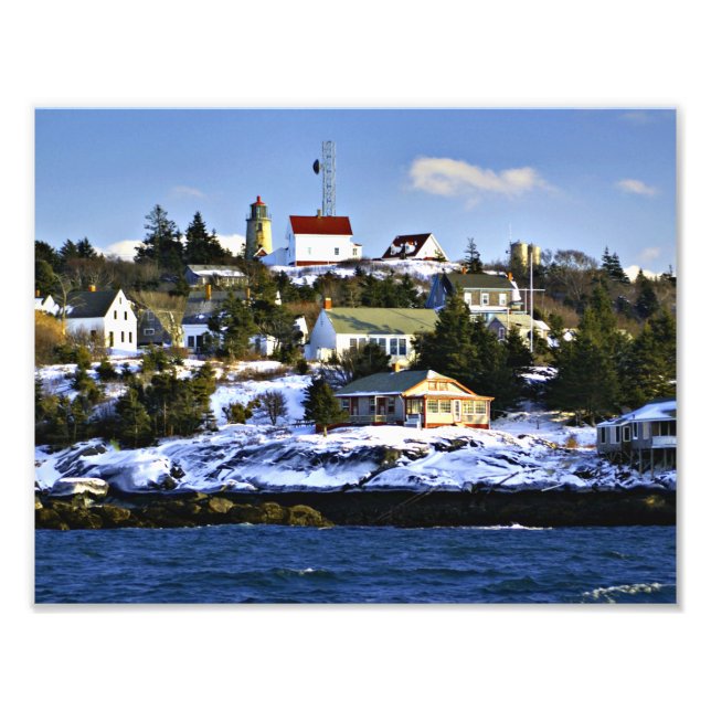 Monhegan Island Lighthouse, Maine Photo Print (Front)