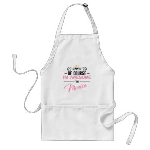 Monica Of Course I'm Awesome Name Standard Apron