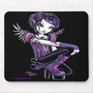 Monica Purple Tattoo Angel Mousepad