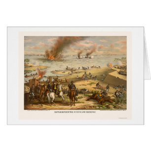 Monitor and Merrimac Battle by Kurz & Allison 1862
