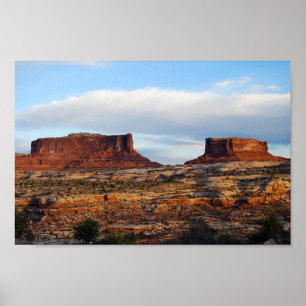 Monitor and Merrimac Mesas, Utah Poster