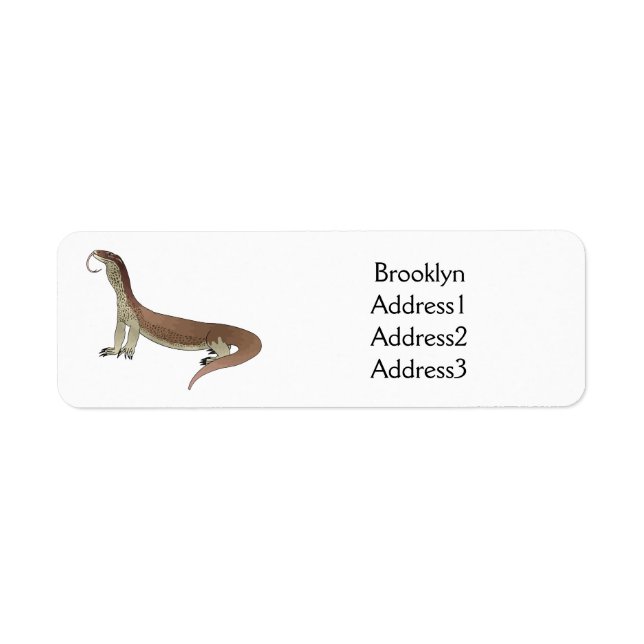 Monitor lizard cartoon illustration (Front)
