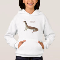 Monitor lizard cartoon illustration