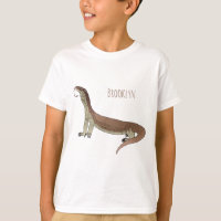Monitor lizard cartoon illustration 