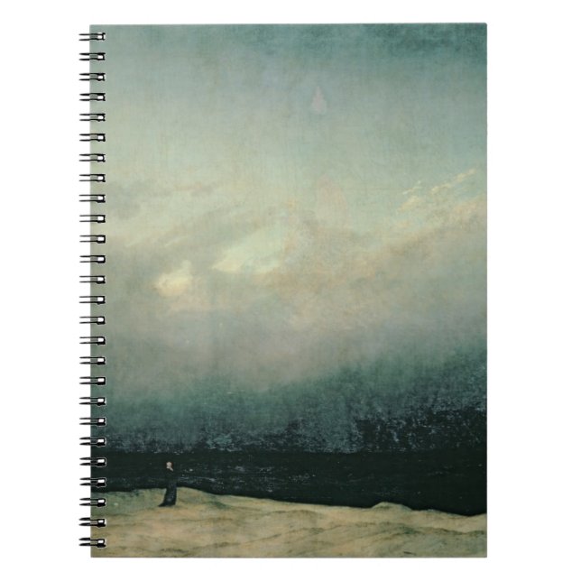 Monk by sea, 1809 spiral notebook (Front)