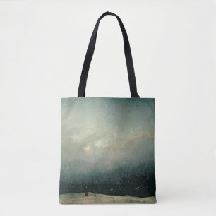 Monk by sea, 1809 tote bag