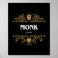 Monk Class Tabletop RPG Gaming
