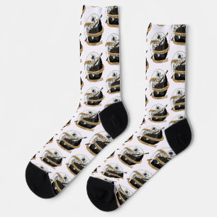 Monk Dice Design Socks