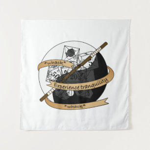Monk Dice Design Tapestry