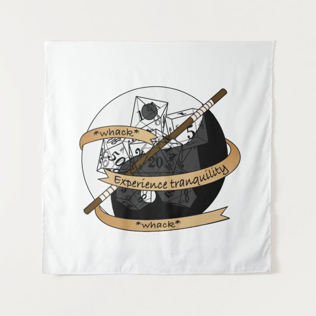 Monk Dice Design Tapestry (Front)