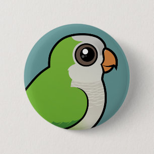 Monk Parakeet 6 Cm Round Badge