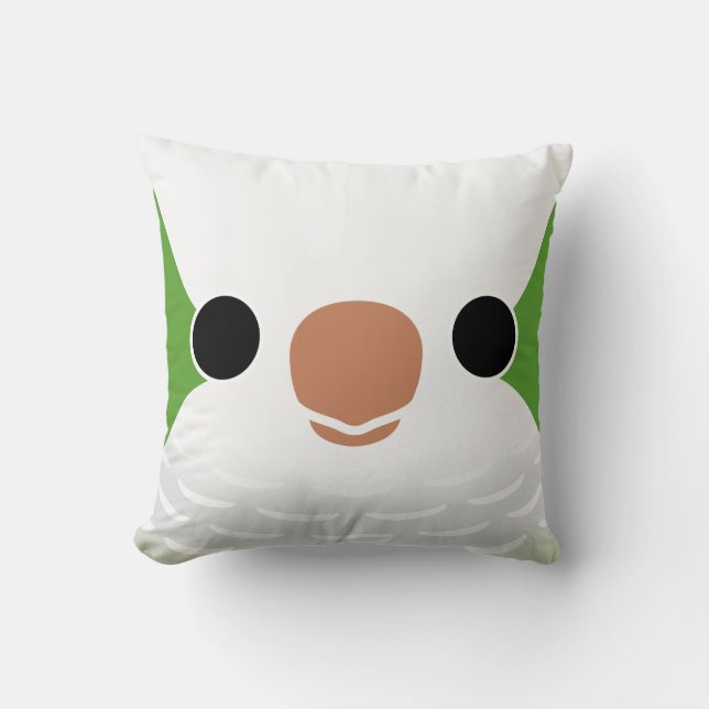 Monk Parakeet Cushion (Front)