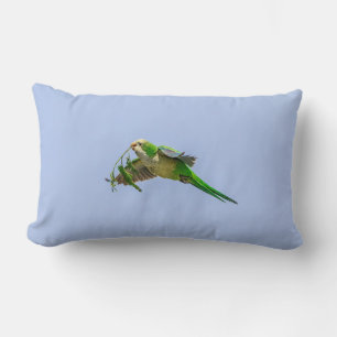 Monk Parakeet in the Rio Grande Valley Lumbar Cushion