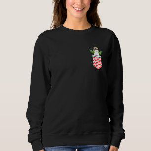 Monk Parakeet Quaker Parrot Bird From Side Sunglas Sweatshirt