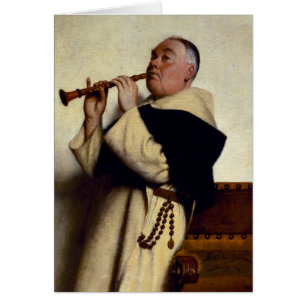 Monk Playing a Clarinet