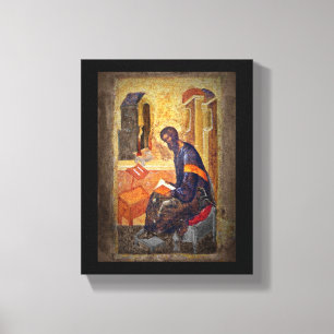 Monk Studying Scripture Canvas Print