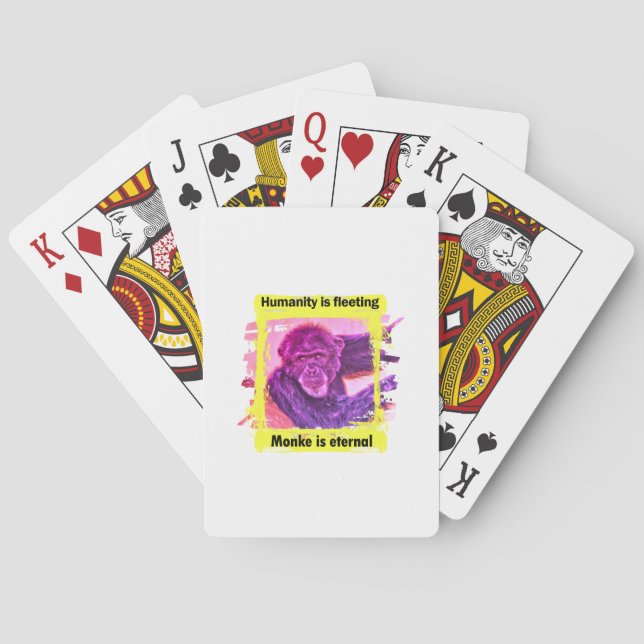 Monke is Eternal Playing Cards (Back)
