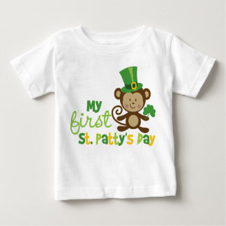 Monkey 1st St. Patrick's Day Baby T-Shirt