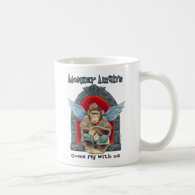 monkey air coffee mug (Right)