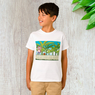 Monkey And A Snail Boys T-Shirt