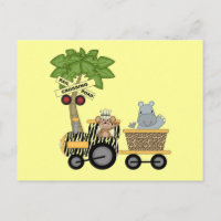 Monkey and Hippo Train Tshirts and Gifts