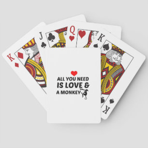 MONKEY AND LOVE PLAYING CARDS