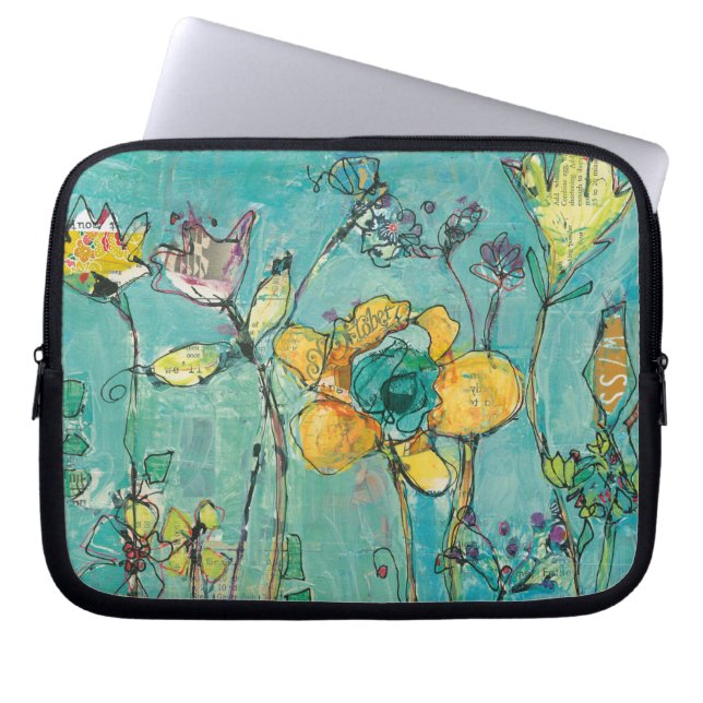 Monkey and Mummy Laptop Sleeve (Front)