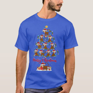 Monkey Animal Lover Matching Santa Monkey Christma T-Shirt
