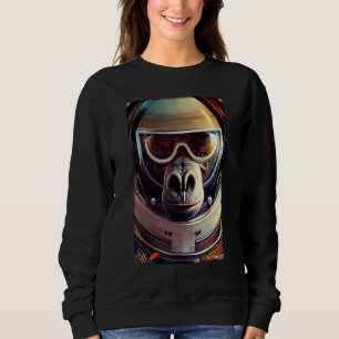 Monkey Ape Animal Astronaut Space Universe Galaxy Sweatshirt