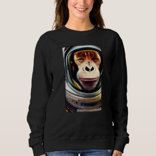 Monkey Ape Animal Astronaut Space Universe Galaxy Sweatshirt