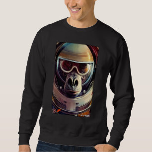 Monkey Ape Animal Astronaut Space Universe Galaxy Sweatshirt