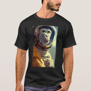 Monkey Ape Animal Astronaut Space Universe Galaxy T-Shirt
