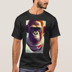 Monkey Ape Animal Astronaut Space Universe Galaxy  T-Shirt