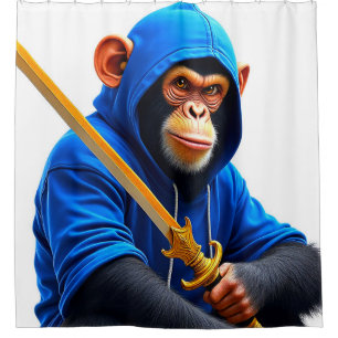Monkey Art Shower Curtain