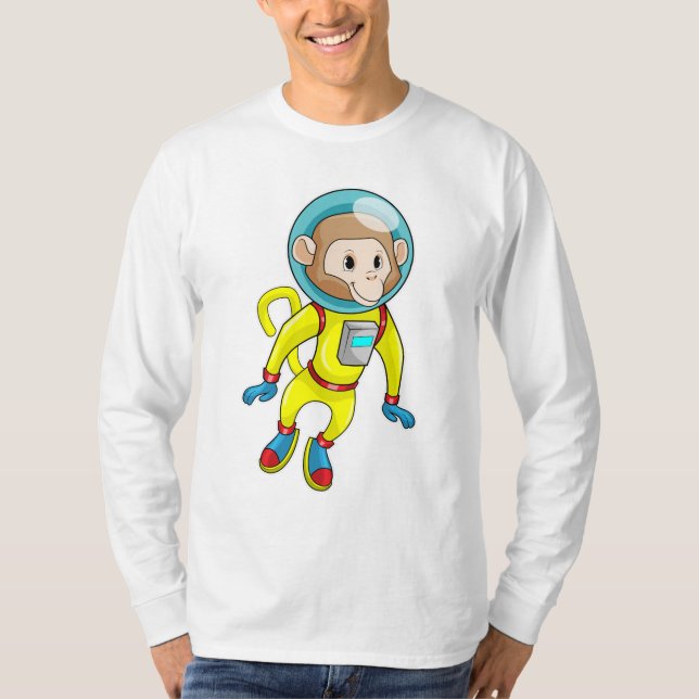 Monkey as Astronaut T-Shirt (Front)