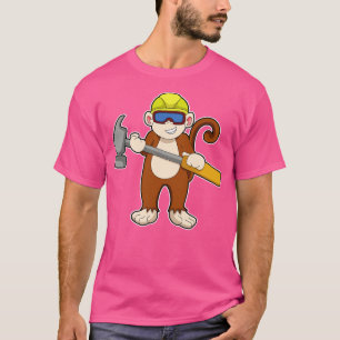 Monkey as Craftsman with Hammer T-Shirt