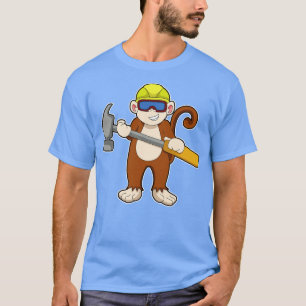 Monkey as Craftsman with Hammer T-Shirt