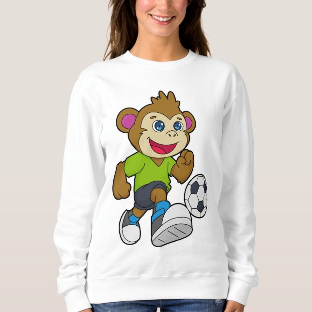 Monkey as Soccer player with Soccer Sweatshirt (Front)