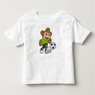 Monkey as Soccer player with Soccer Toddler T-Shirt