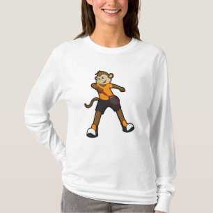Monkey as Tennis player with Tennis racket T-Shirt